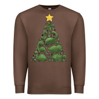 Chestnut dinosaur christmas tree Premium Sweatshirt - MaliasSmallBusiness