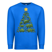 True Royal dinosaur christmas tree Premium Sweatshirt - MaliasSmallBusiness