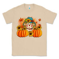 Fall Scarecrow With Pumpkins Classic Tee | Teevron