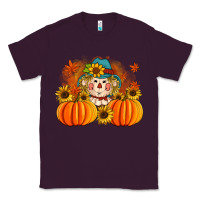 Plum fall scarecrow with pumpkins Classic Tee - Artiststas
