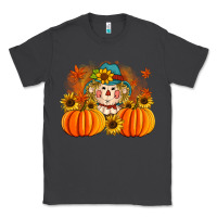 Smoke fall scarecrow with pumpkins Classic Tee - Artiststas