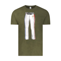 Vintage Olive softball uniform pant fa element Vintage Tee - FaDigitalArtStudio