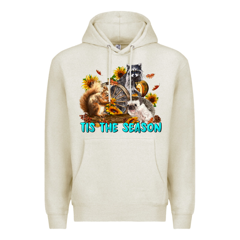Fall Tis The Season Animals Premium Hoodie by LillyAllenDesigns | Teevron
