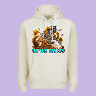 Fall Tis The Season Animals Premium Hoodie Designed By Lillyallendesigns