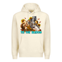Sandshell Fall Tis The Season Animals Premium Hoodie - LillyAllenDesigns