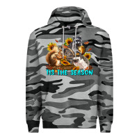Slate Camo Fall Tis The Season Animals Premium Hoodie - LillyAllenDesigns