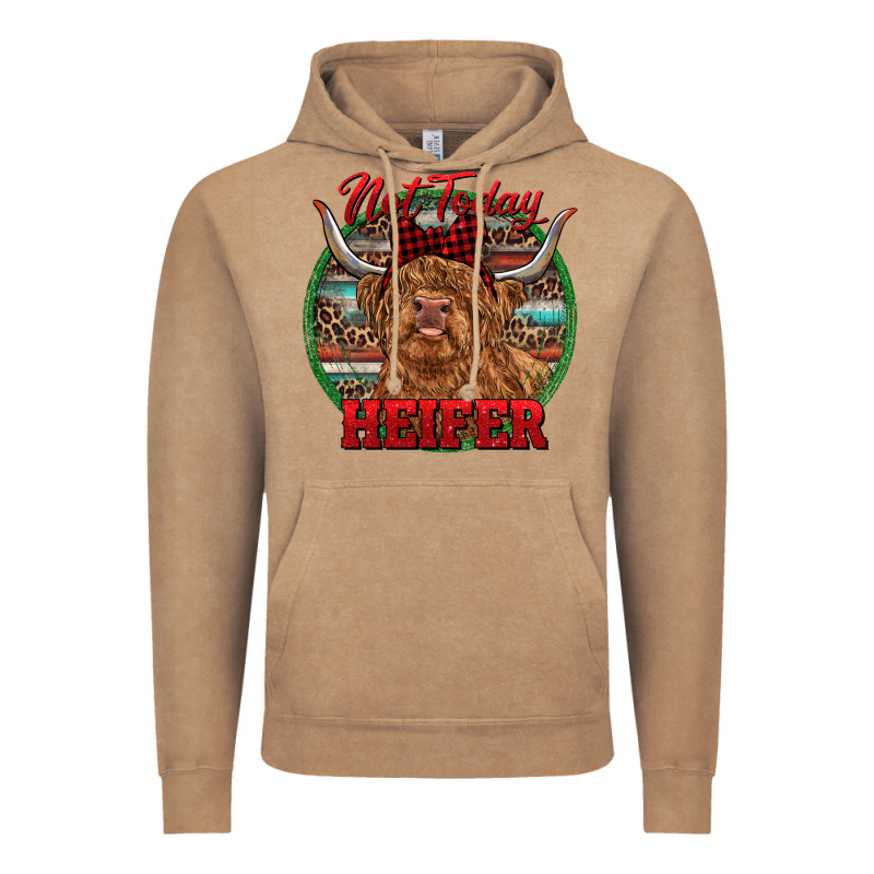 Highland Heifer Christmas Vintage Hoodie by RanaPortraitStore | Teevron