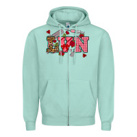 Seafoam valentines day lvn Zipper Hoodie - NancyCooperArtShop