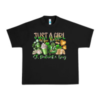 Black Just a Girl who Loves Saint Patrick's Day Urban Heavy Tee - RacoonDesign