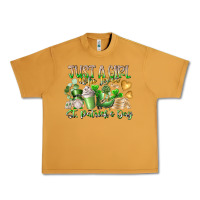 Peanut Butter Just a Girl who Loves Saint Patrick's Day Urban Heavy Tee - RacoonDesign
