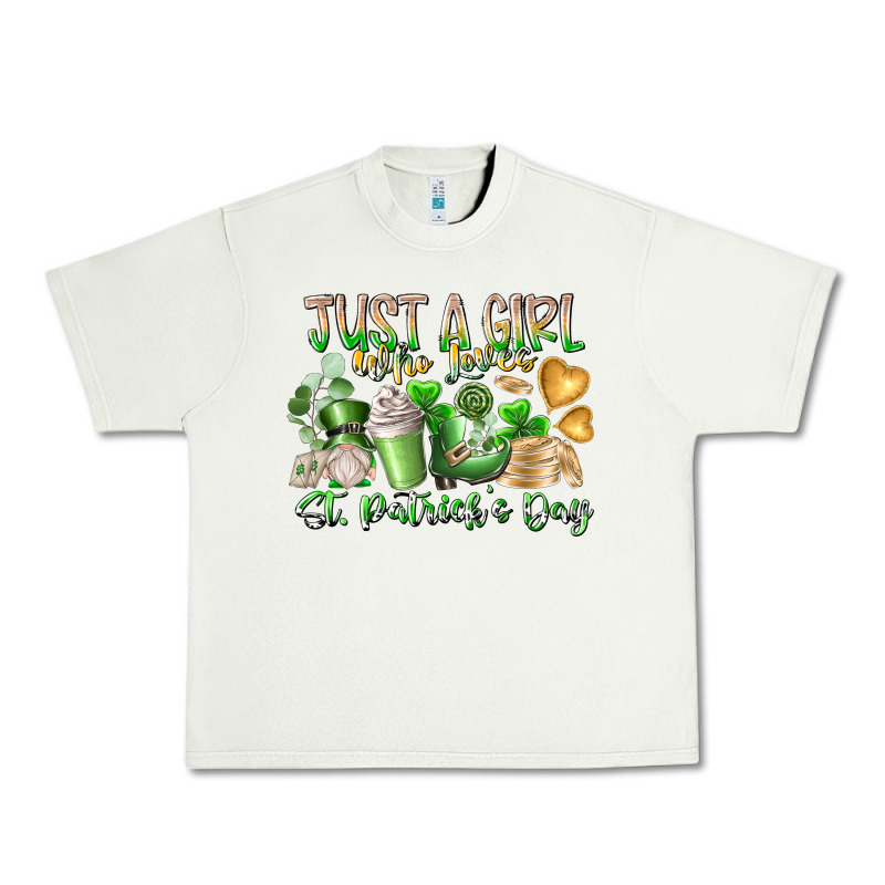 Just A Girl Who Loves Saint Patrick's Day Urban Heavy Tee by RacoonDesign | Teevron