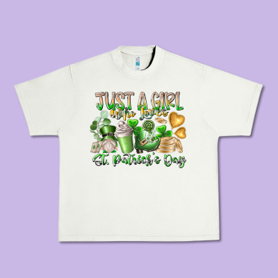 Just A Girl Who Loves Saint Patrick's Day Urban Heavy Tee Designed By Racoondesign