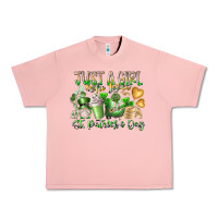 Salmon Just a Girl who Loves Saint Patrick's Day Urban Heavy Tee - RacoonDesign