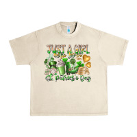 Sandshell Just a Girl who Loves Saint Patrick's Day Urban Heavy Tee - RacoonDesign