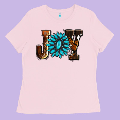 Joy With Gemstone Ado Ladies Tee Designed By Adodesignshop