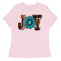 Bubblegum Pink joy with gemstone ado Ladies Tee - AdoDesignShop