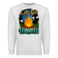 Oatmeal Heather lets get toasted Premium Sweatshirt - NancyCooperArtShop