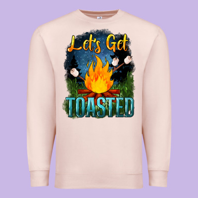 Lets Get Toasted Premium Sweatshirt Designed By Nancycooperartshop