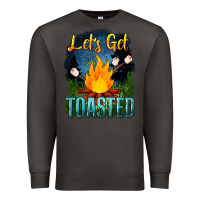 Smoke lets get toasted Premium Sweatshirt - NancyCooperArtShop