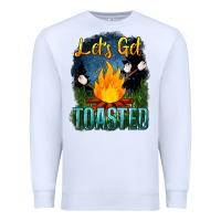 White lets get toasted Premium Sweatshirt - NancyCooperArtShop