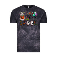 Cloud Black too cute to spook Vintage Tee - CowhideDigitalArt