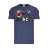 Vintage Denim too cute to spook Vintage Tee - CowhideDigitalArt