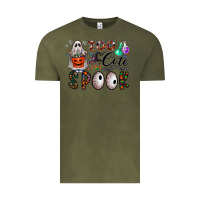 Vintage Olive too cute to spook Vintage Tee - CowhideDigitalArt