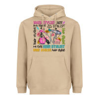 Mushroom hair stylist typography Heavyweight Hoodie - MaliasSmallBusiness