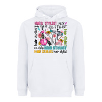 White hair stylist typography Heavyweight Hoodie - MaliasSmallBusiness