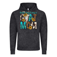 Vintage Black kinda busy being a goat mom Vintage Hoodie - texasbilliewilder