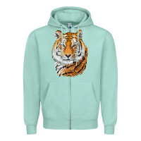 Tiger Head Zipper Hoodie | Teevron