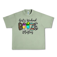 Oil Green girl's weekend booze & besties Urban Heavy Tee - CowhideDigitalArt