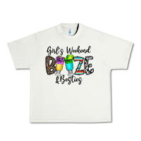 Pistachio girl's weekend booze & besties Urban Heavy Tee - CowhideDigitalArt
