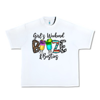 White girl's weekend booze & besties Urban Heavy Tee - CowhideDigitalArt