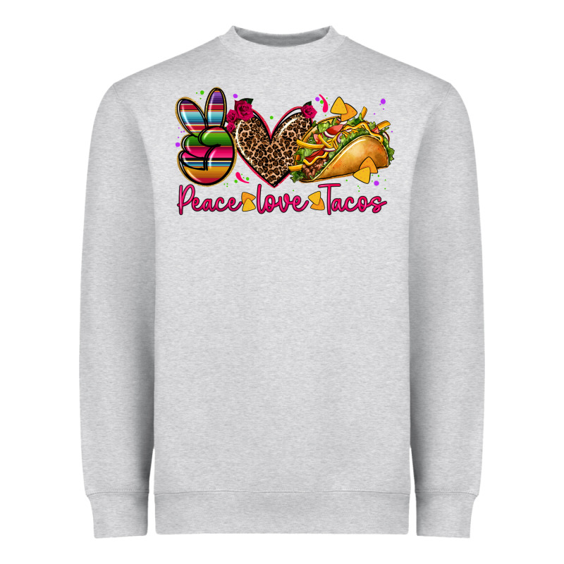Peace Love Tacos Heavyweight Sweatshirt by CTS Tumbler Store | Teevron