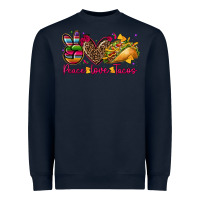Navy peace love tacos Heavyweight Sweatshirt - CTS Tumbler Store