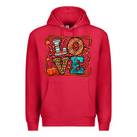 Cardinal Fall Autumn Leopard Love Premium Hoodie - LillyAllenDesigns