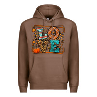 Chestnut Fall Autumn Leopard Love Premium Hoodie - LillyAllenDesigns