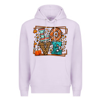 Lilac Fall Autumn Leopard Love Premium Hoodie - LillyAllenDesigns