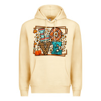 Pina Colada Fall Autumn Leopard Love Premium Hoodie - LillyAllenDesigns