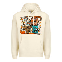 Sandshell Fall Autumn Leopard Love Premium Hoodie - LillyAllenDesigns
