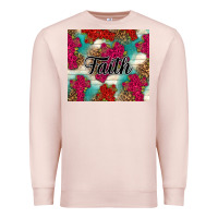 Pale Pink faith Premium Sweatshirt - NancyCooperArtShop