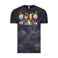 Cloud Black Easter wine glasses Easter Day Vintage Tee - Neo Western