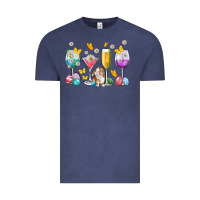 Vintage Denim Easter wine glasses Easter Day Vintage Tee - Neo Western
