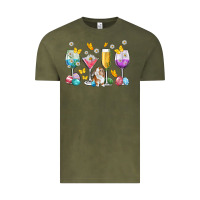 Easter Wine Glasses Easter Day Vintage Tee | Teevron