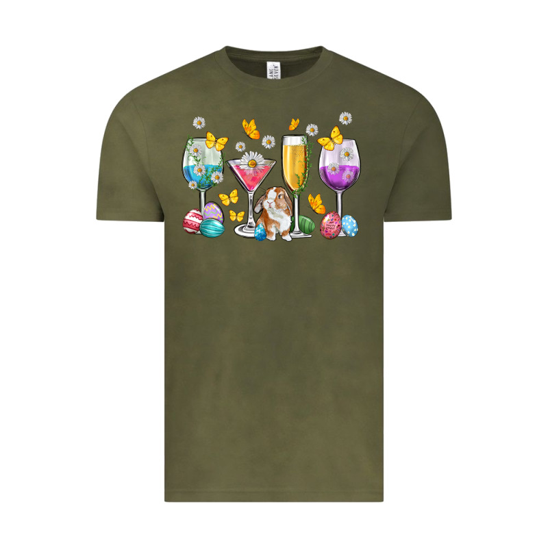 Easter Wine Glasses Easter Day Vintage Tee by Neo Western | Teevron