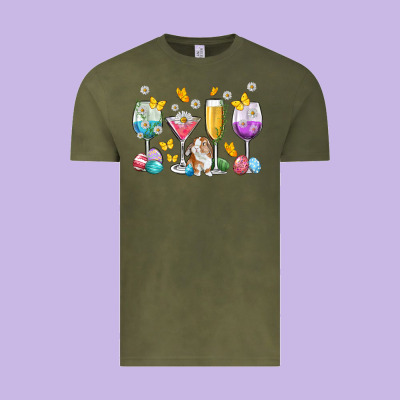 Easter Wine Glasses Easter Day Vintage Tee Designed By Neo Western