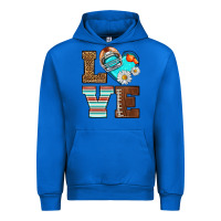 Cobalt American Football love and helmet Urban Hoodie - NancyCooperArtShop