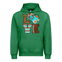 Emerald American Football love and helmet Urban Hoodie - NancyCooperArtShop
