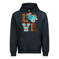 Navy American Football love and helmet Urban Hoodie - NancyCooperArtShop